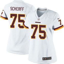 Cheap Brandon Scherff Redskins Women Jersey From China White Game #75