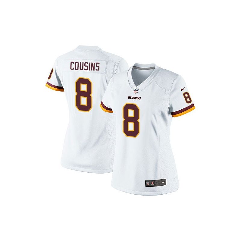 Cheap Kirk Cousins Redskins Women Jersey From China White Game #8