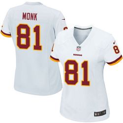 Cheap Art Monk Redskins Women Jersey From China White Game #81