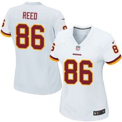 Cheap Jordan Reed Redskins Women Jersey From China White Game #86