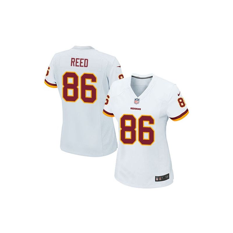 Cheap Jordan Reed Redskins Women Jersey From China White Game #86