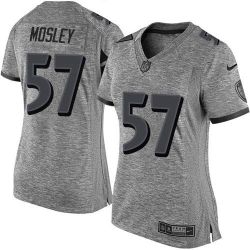 Cheap CJ Mosley Ravens Women Jersey From China Gridiron Gray #57