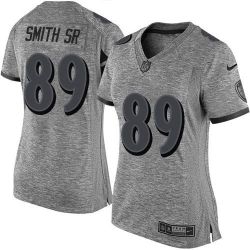 Cheap Steve Smith SR Ravens Women Jersey From China Gridiron Gray #89