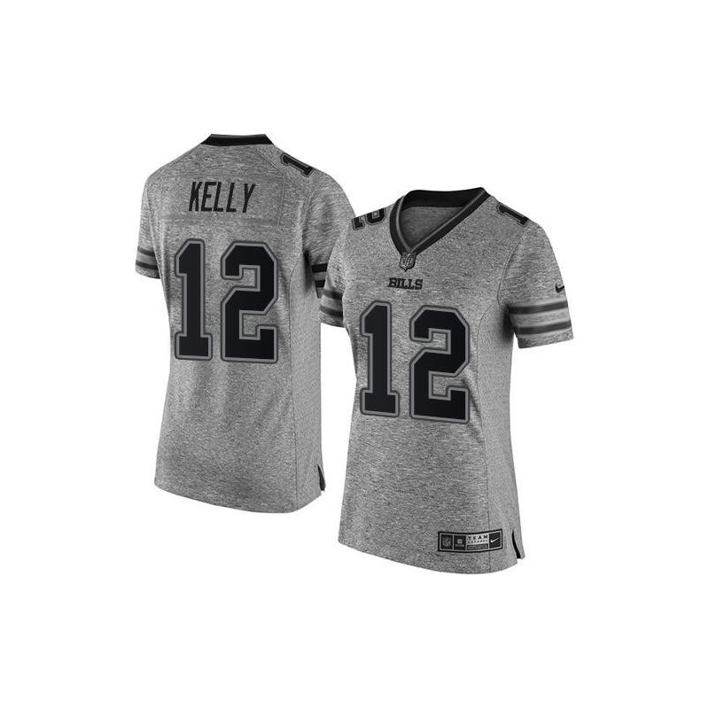 Cheap Jim Kelly Bills Women Jersey From China Gridiron Gray #2