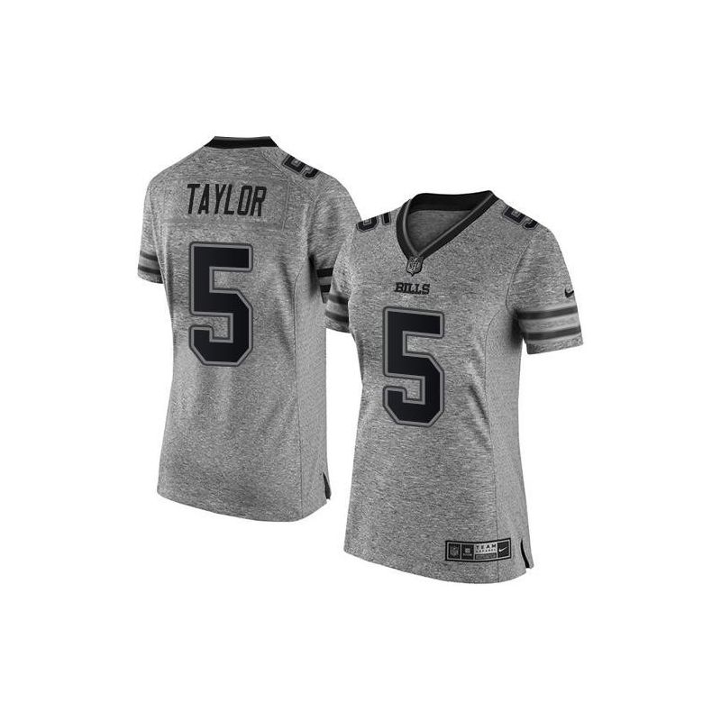 Cheap Tyrod Taylor Bills Women Jersey From China Gridiron Gray #5