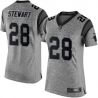 Cheap Jonathan Stewart Panthers Women Jersey From China Gridiron Gray #28