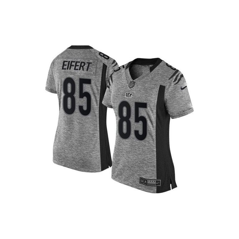 Cheap Tyler Eifert Bengals Women Jersey From China Gridiron Gray #85