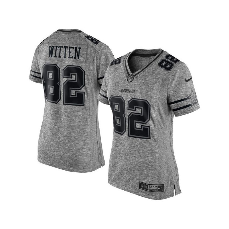 Cheap Jason Witten Cowboys Women Jersey From China Gridiron Gray #82