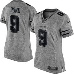 Cheap Tony Romo Cowboys Women Jersey From China Gridiron Gray #9