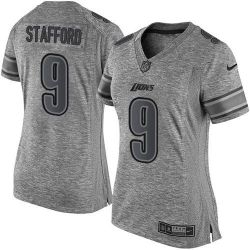 Cheap Matthew Stafford Lions Women Jersey From China Gridiron Gray #9