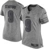 Cheap Matthew Stafford Lions Women Jersey From China Gridiron Gray #9
