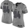 Cheap Ziggy Ansah Lions Women Jersey From China Gridiron Gray #94