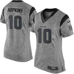 Cheap DeAndre Hopkins Texans Women Jersey From China Gridiron Gray #0