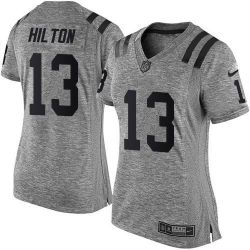 Cheap TY Hilton Colts Women Jersey From China Gridiron Gray #3