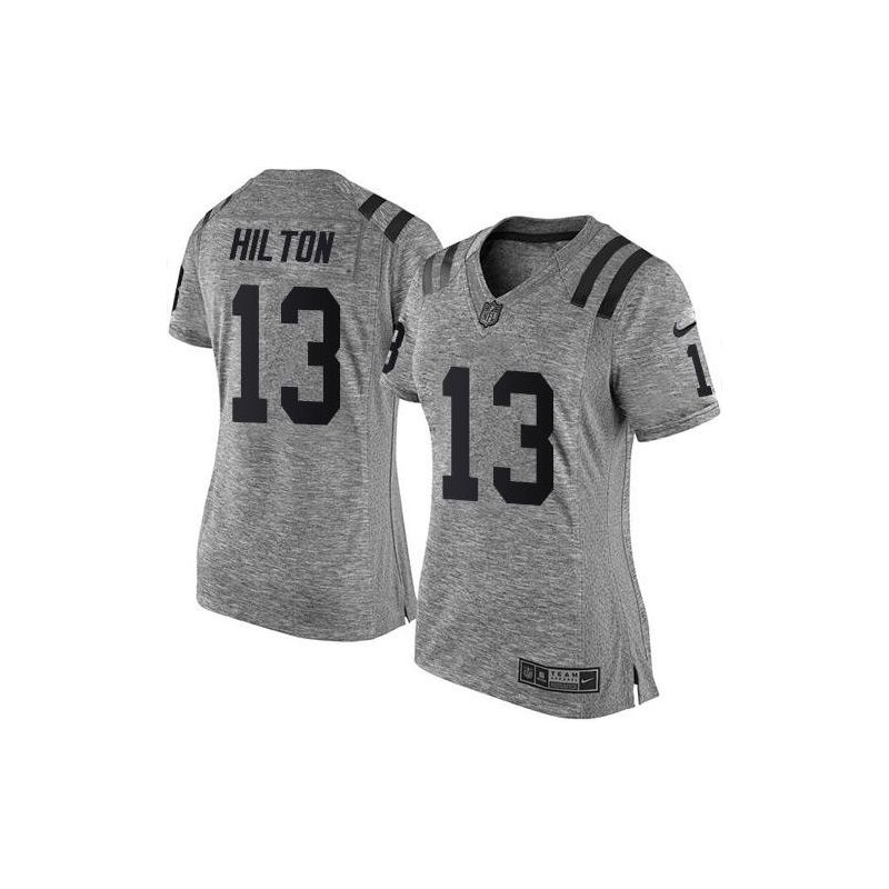 Cheap TY Hilton Colts Women Jersey From China Gridiron Gray #3