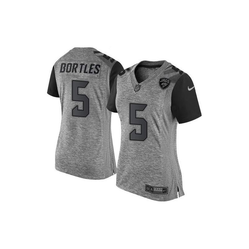 Cheap Blake Bortles Jaguars Women Jersey From China Gridiron Gray #5