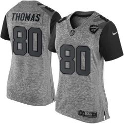 Cheap Julius Thomas Jaguars Women Jersey From China Gridiron Gray #80