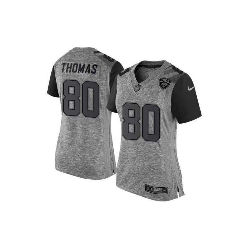 Cheap Julius Thomas Jaguars Women Jersey From China Gridiron Gray #80