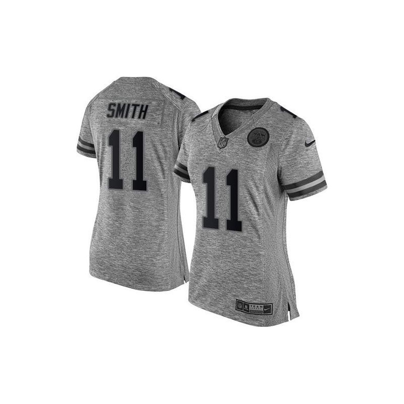 Cheap Alex Smith Chiefs Women Jersey From China Gridiron Gray #