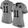 Cheap Alex Smith Chiefs Women Jersey From China Gridiron Gray #