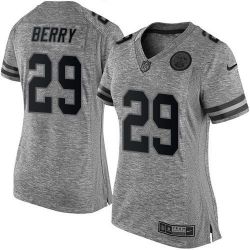 Cheap Eric Berry Chiefs Women Jersey From China Gridiron Gray #29