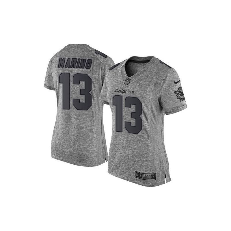 Cheap Dan Marino Dolphins Women Jersey From China Gridiron Gray #3