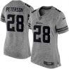 Cheap Adrian Peterson Vikings Women Jersey From China Gridiron Gray #28