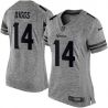 Cheap Stefon Diggs Vikings Women Jersey From China Gridiron Gray #4