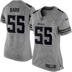 Cheap Anthony Barr Vikings Women Jersey From China Gridiron Gray #55