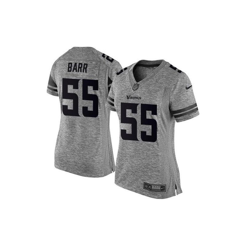 Cheap Anthony Barr Vikings Women Jersey From China Gridiron Gray #55