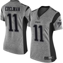 Cheap Julian Edelman Patriots Women Jersey From China Gridiron Gray #11