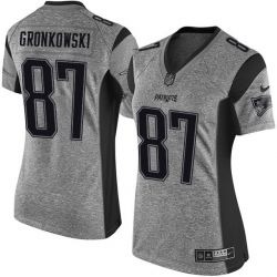 Cheap Rob Gronkowski Patriots Women Jersey From China Gridiron Gray #87