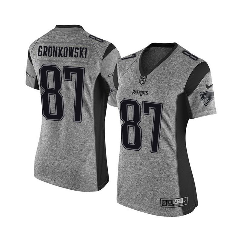 Cheap Rob Gronkowski Patriots Women Jersey From China Gridiron Gray #87