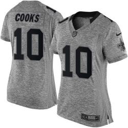 Cheap Brandin Cooks Saints Women Jersey From China Gridiron Gray #0