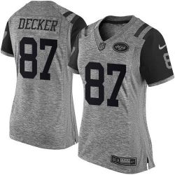 Cheap Eric Decker Jets Women Jersey From China Gridiron Gray #87