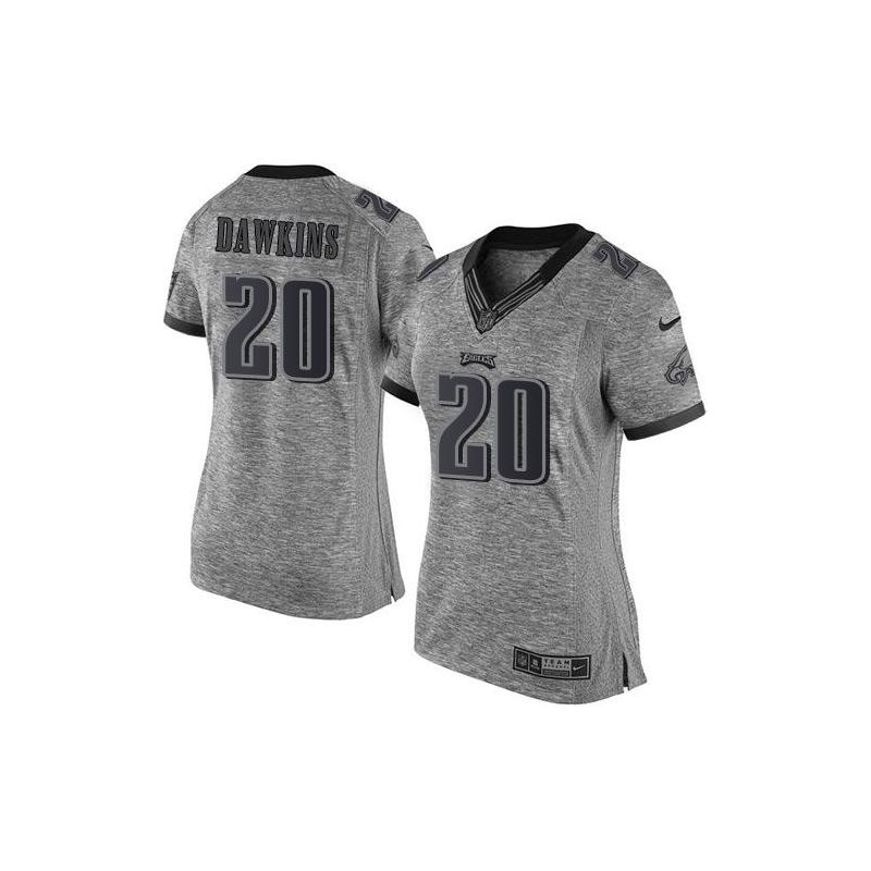 Cheap Brian Dawkins Eagles Women Jersey From China Gridiron Gray #20