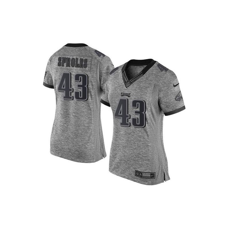 Cheap Darren Sproles Eagles Women Jersey From China Gridiron Gray #43