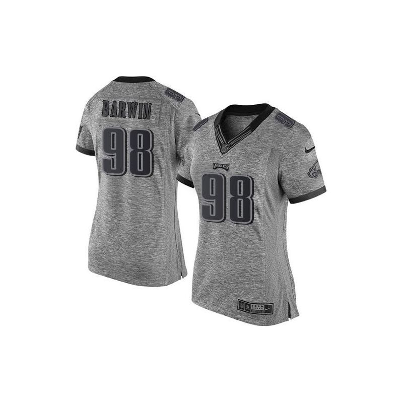 Cheap Connor Barwin Eagles Women Jersey From China Gridiron Gray #98