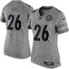 Cheap LeVeon Bell Steelers Women Jersey From China Gridiron Gray #26