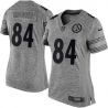 Cheap Antonio Brown Steelers Women Jersey From China Gridiron Gray #84