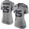 Cheap Richard Sherman Seahawks Women Jersey From China Gridiron Gray #25