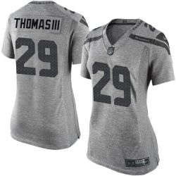 Cheap Earl Thomas III Seahawks Women Jersey From China Gridiron Gray #29