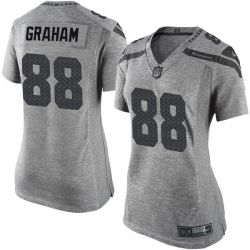 Cheap Jimmy Graham Seahawks Women Jersey From China Gridiron Gray #88