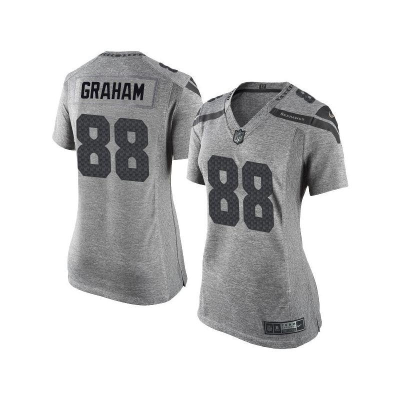 Cheap Jimmy Graham Seahawks Women Jersey From China Gridiron Gray #88