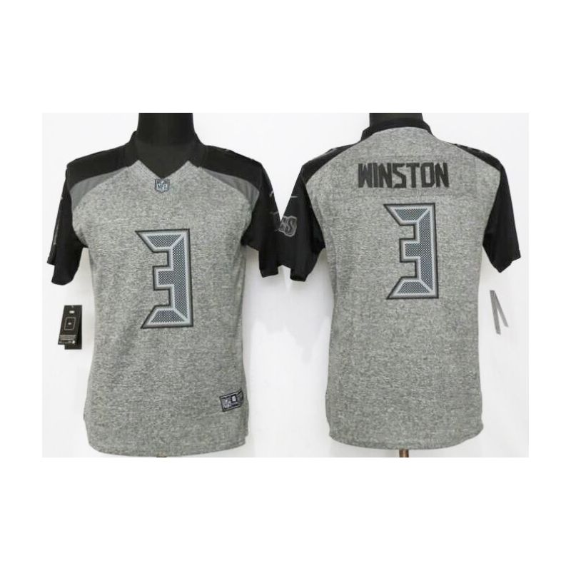Cheap Jameis Winston Buccaneers Women Jersey From China Gridiron Gray #3