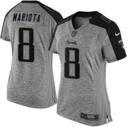 Cheap Marcus Mariota Titans Women Jersey From China Gridiron Gray #8
