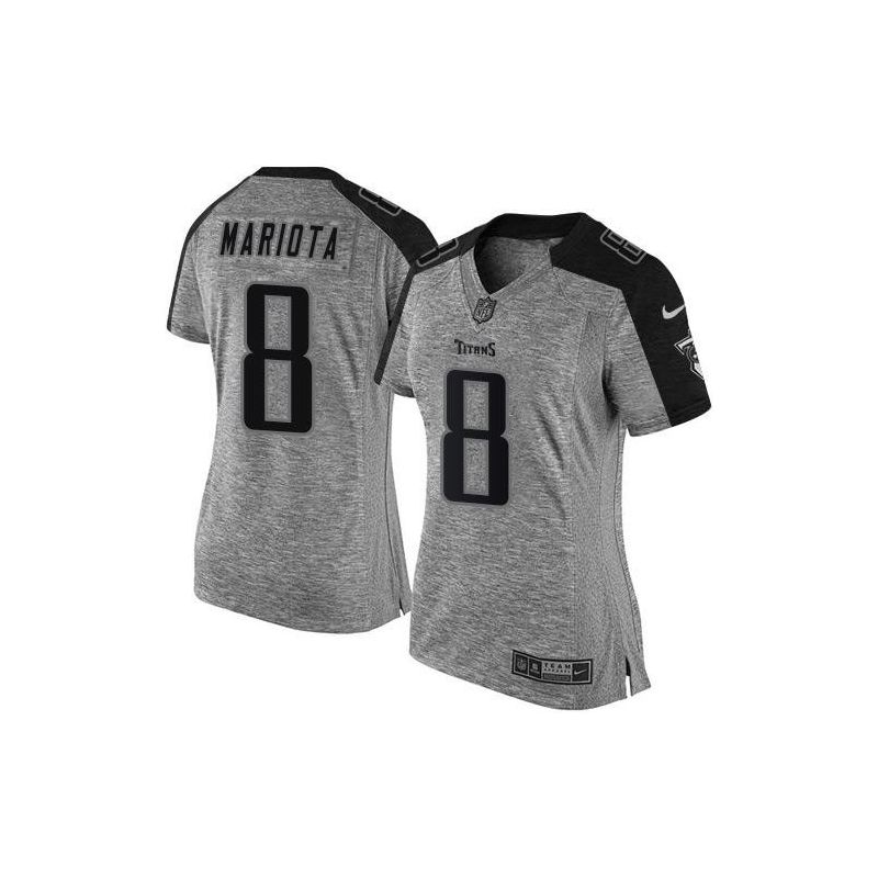Cheap Marcus Mariota Titans Women Jersey From China Gridiron Gray #8