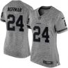 Cheap Josh Norman Redskins Women Jersey From China Gridiron Gray #24