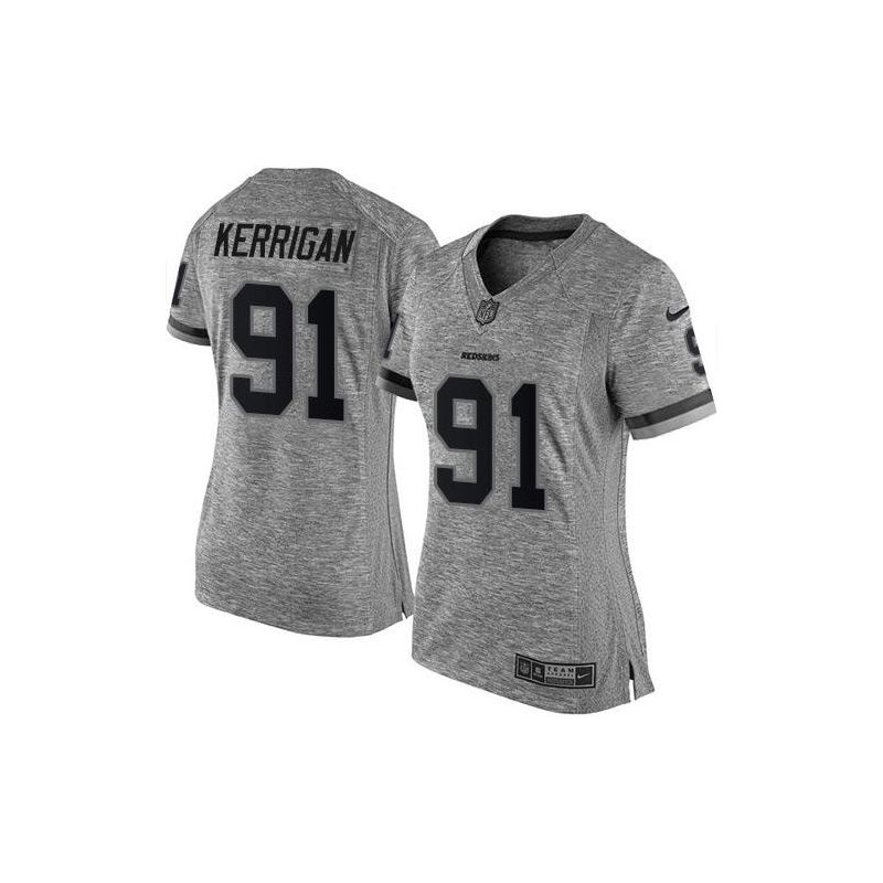 Cheap Ryan Kerrigan Redskins Women Jersey From China Gridiron Gray #9