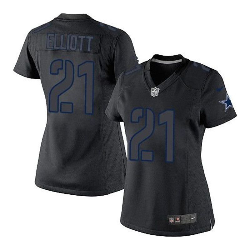 Cheap Ezekiel Elliott Cowboys Women Jersey From China Impact Limited #21